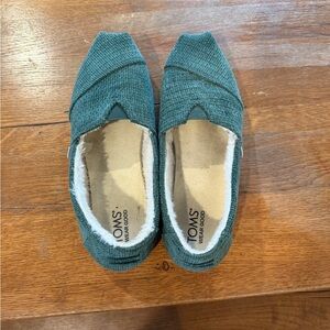 TOMS Forest Green Casual Slip-Ons
